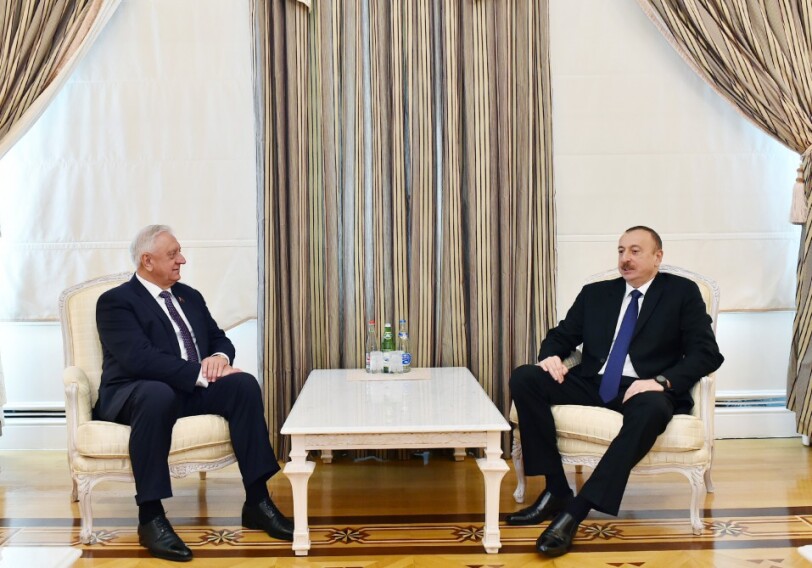Президент Азербайджана принял председателя Совета республики Национального собрания Беларуси