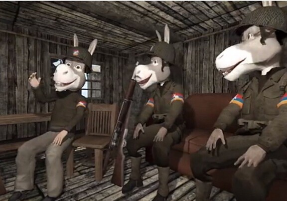 «Четырехдневная война» в анимации (Видео)