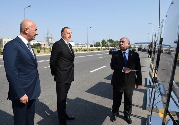 Президент Ильхам Алиев посетил Низаминский район (Фото)