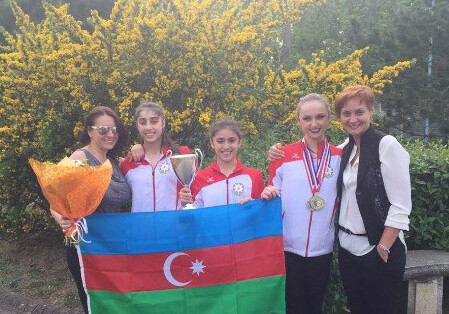 Азербайджанская гимнастка завоевала 5 серебряных медалей во Франции