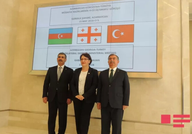 В Габале началась встреча министров обороны Азербайджана, Турции и Грузии (Фото)