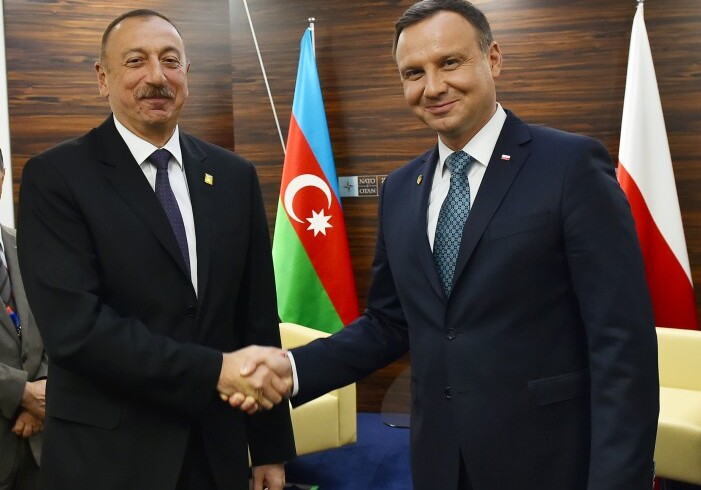 Президент Азербайджана в Варшаве провел ряд двусторонних встреч (Фото)