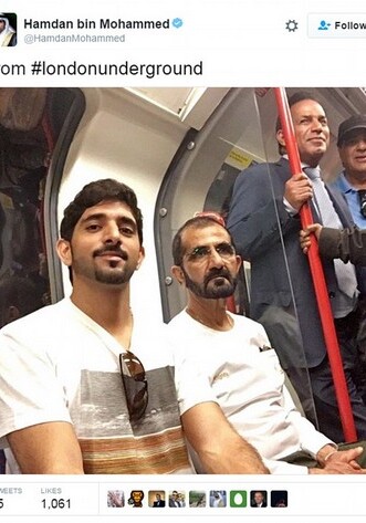 Правитель одного из богатейших государств мира проехался в  лондонском метро (Фото)