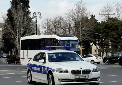 Дорожная полиция прокомментировала информацию о взрыве в автобусе  следующем по маршруту Баку-Набрань 