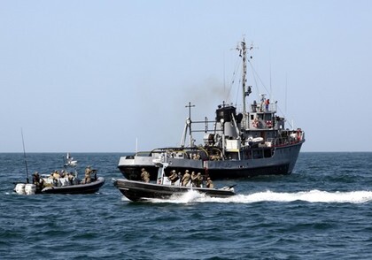 Военные моряки отработали действия по защите энергоинфраструктуры в азербайджанском секторе Каспия (Фото)