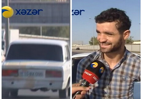 Безрукий водитель разгоняется до 180 км/час - в Баку (Видео) 