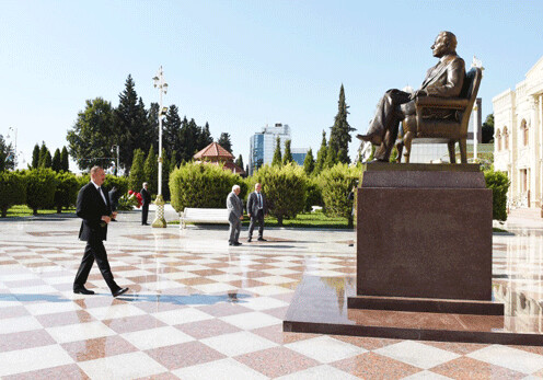 Президент Азербайджана прибыл в Хачмазский район (Фото-Обновлено)