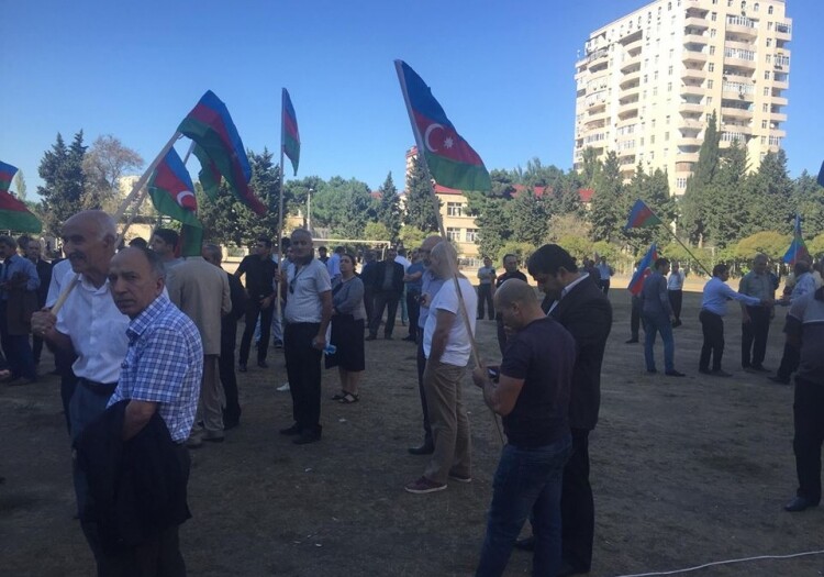 В Баку прошел митинг партии «Мусават»