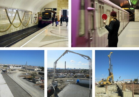 На территории Baku White City строится новая станция метро (Фото) 
