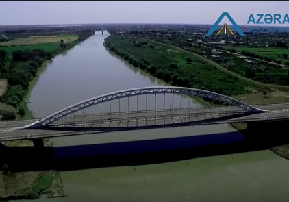 В Азербайджане открыт мост, способный выдерживать 9-балльное землетрясение (Видео)