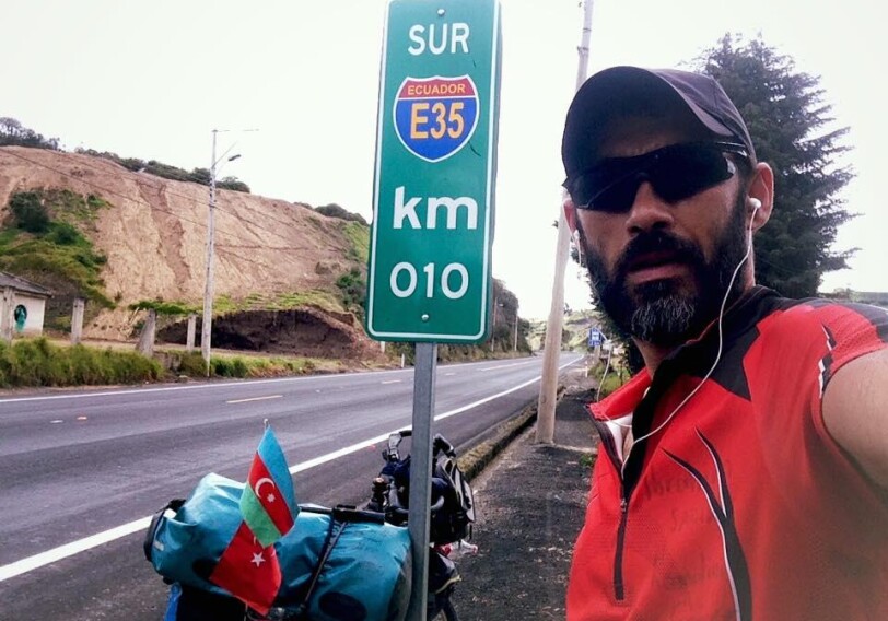 Велопутешественник из Азербайджана доехал до Эквадора, преодолев более 45 000 км (Фото)