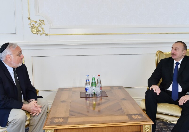 Президент Азербайджана принял главу Центра Симона Визенталя в США