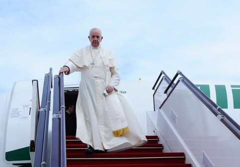 Папа Римский прибыл в Азербайджан с пасторским визитом (Фото-Видео)