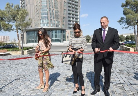 Президент Азербайджана открыл новый парковый комплекс в Баку (Фото-Видео)