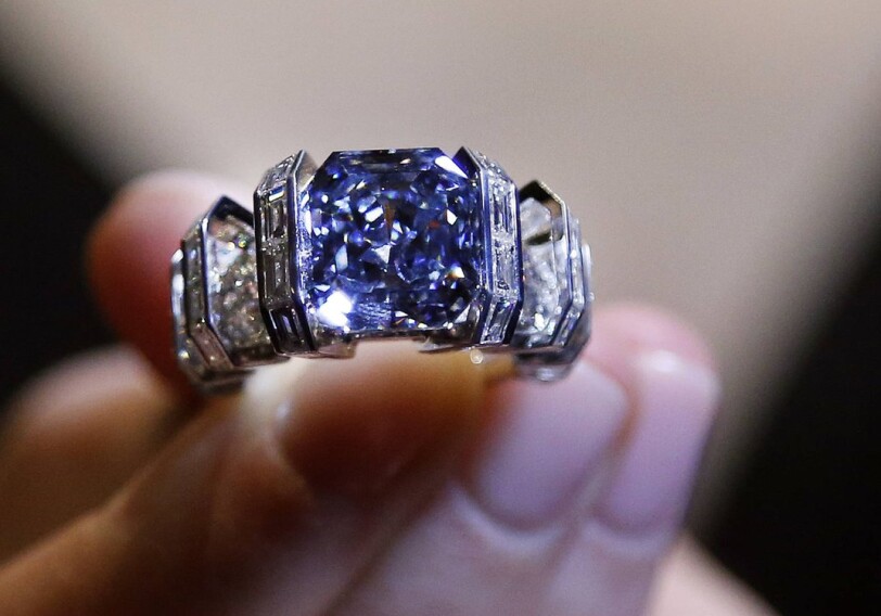 Кольцо с редким бриллиантом выставлено на торги за $25 млн