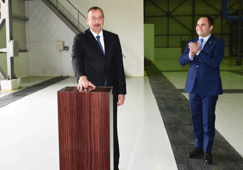 Президент Ильхам Алиев ввел в строй кислородный завод (Фото)