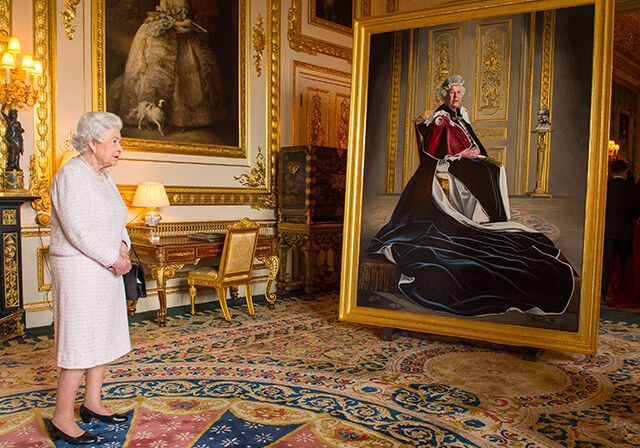 Новый портрет королевы Елизаветы II к юбилею ее патронажа Красного Креста