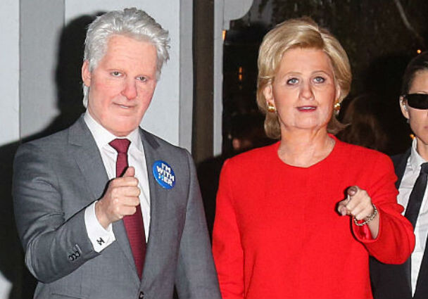 Хэллоуин: Кэти Перри и Орландо Блум превратились в Хиллари и Билла Клинтон (Фото)