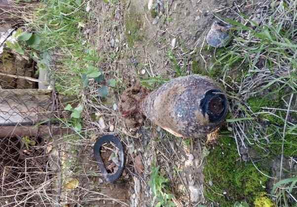 На Ясамале обнаружен минометный снаряд (Фото)