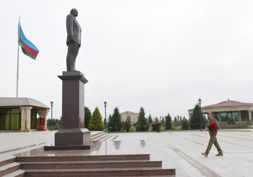 Президент Ильхам Алиев прибыл в Физулинский район (Фото-Добавлено)