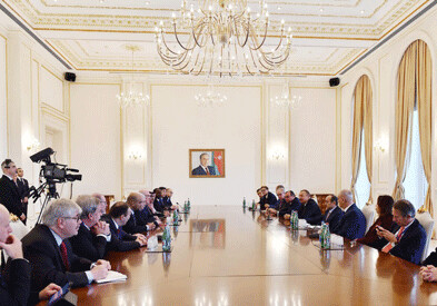 Президент Азербайджана принял участников Всемирного конгресса новостных агентств (Фото)