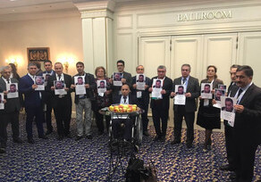 В Брюсселе прошла акция с требованием освободить Дильгама Аскерова и Шахбаза Гулиева