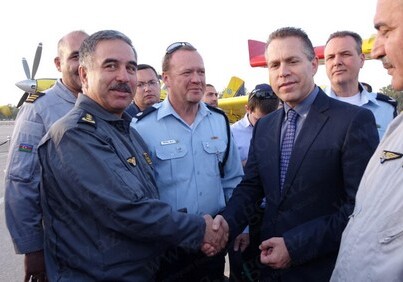 Азербайджанские спасатели награждены памятной медалью ВВС Израиля (Фото)