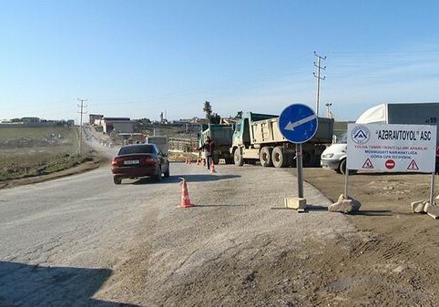 В Баку строится новая дорога (Фото–Видео)