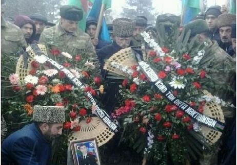 Ставшего шехидом азербайджанского солдата похоронили в Хачмазе (Фото)