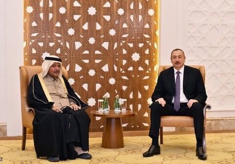 Президент Азербайджана встретился в Катаре с представителями ряда компаний (Фото)