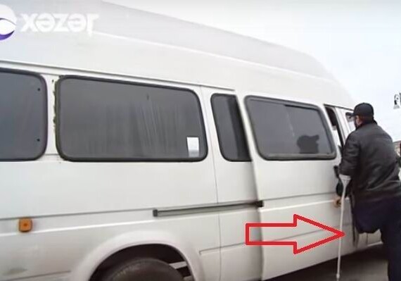 Одноногий шофер водил автобус по маршруту Баку-Сумгайыт (Видео)