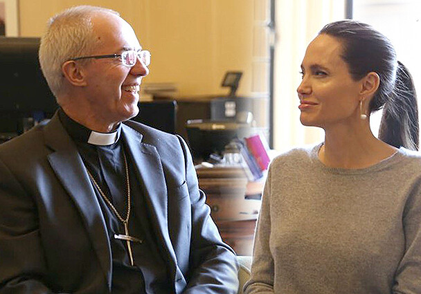 Анджелина Джоли встретилась с главой Англиканской церкви Джастином Уэлби