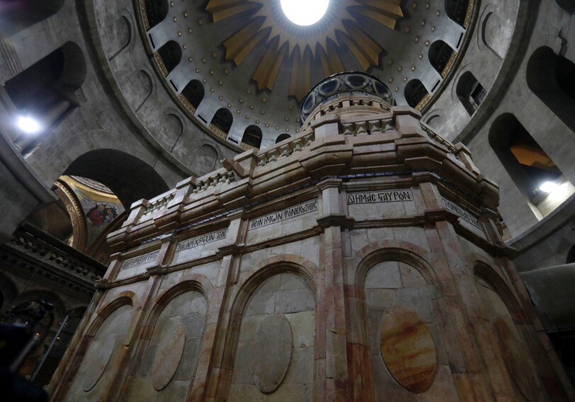 Завершена первая за 200 лет реставрация часовни над Гробом Господнем в Иерусалиме