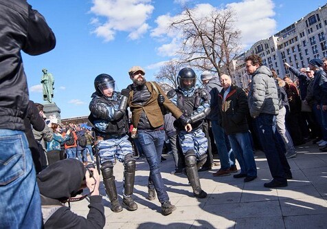 В ходе несогласованной акции в Москве задержано свыше тысячи человек