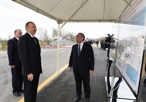 Президент Ильхам Алиев открыл ряд инфраструктурных объектов в Саатлинском районе (Фото-Обновлено)