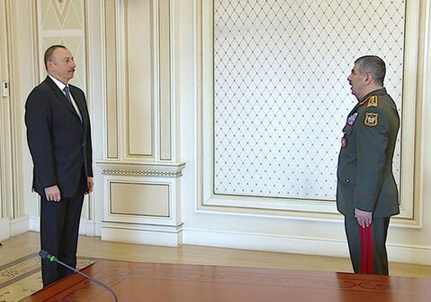 Президент Ильхам Алиев встретился с группой военных в связи с годовщиной апрельских побед ВС Азербайджана (Фото-Обновлено)