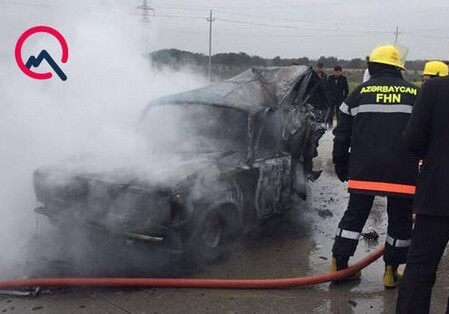 В Баку столкнулись два автомобиля, погибли 3 человека (Фото-Видео) 