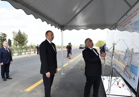 Президент Ильхам Алиев прибыл в Евлахский район (Фото-Обновлено)