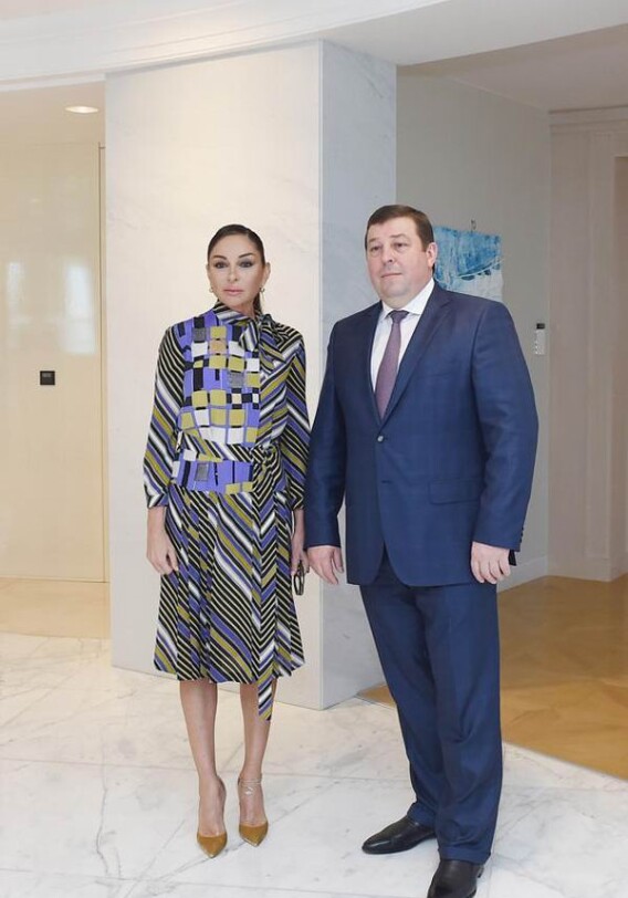 Мехрибан Алиева встретилась с ректором Первого Московского государственного медицинского университета имени И.М.Сеченова