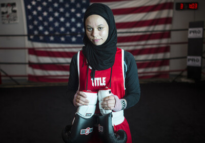 В США мусульманке разрешили боксировать в хиджабе