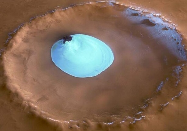 Ученые создадут на Марсе озеро с помощью астероида‍