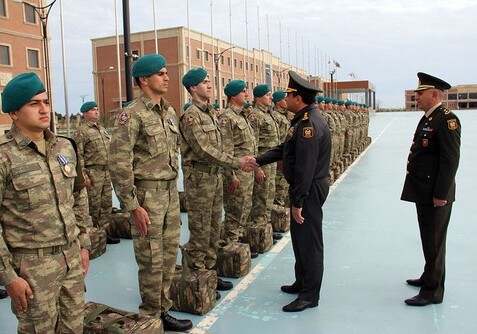 Группа азербайджанских миротворцев вернулась из Афганистана (Фото)