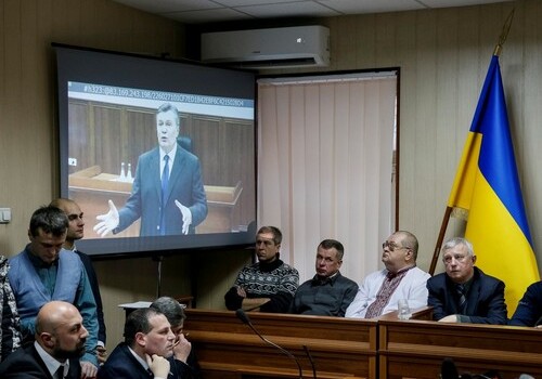 В Киеве начался суд по обвинению Януковича в госизмене
