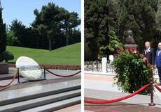 Послы стран-членов СНГ почтили память Гейдара Алиева и героев ВОВ (Фото)
