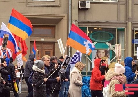 В проходящей в Москве акции «Бессмертный полк» армянская диаспора прибегла к провокации (Фото)