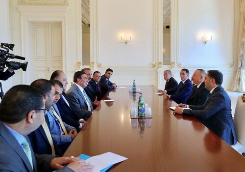 Президент Азербайджана принял делегацию парламента Иордании