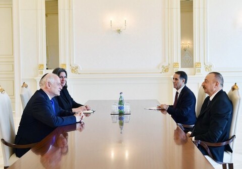 Президент Азербайджана принял делегацию Конференции президентов американских еврейских организаций