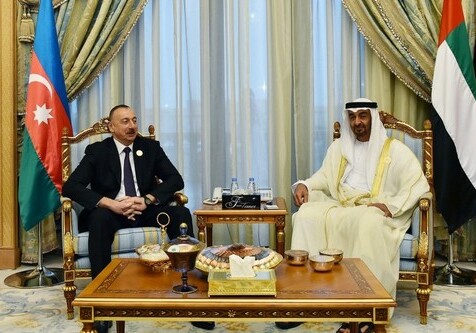 Президент Ильхам Алиев встретился с наследным принцем Абу-Даби