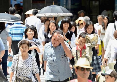 Из-за жары в Японии почти 700 человек получили тепловые удары