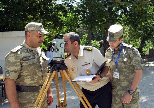 В Азербайджане проведено состязание «Лучший военный топограф» (Фото)